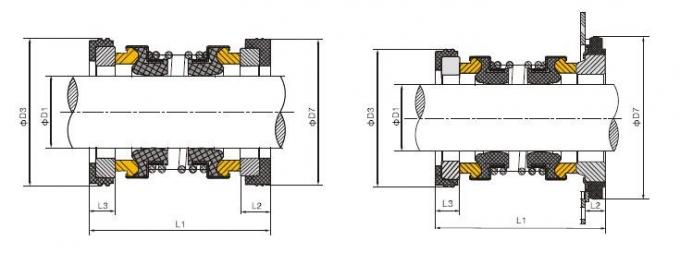EA560D پمپ Burgmann پمپ مکانیکی مهر و موم WQ غوطه وری نامتعادل 0